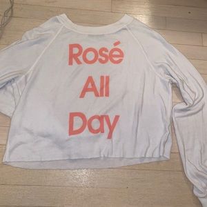 Wild fox sweater. “Rose all day”